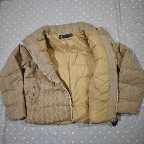 Ralph Lauren Tan Puffer Jacket - Picture 9 of 9